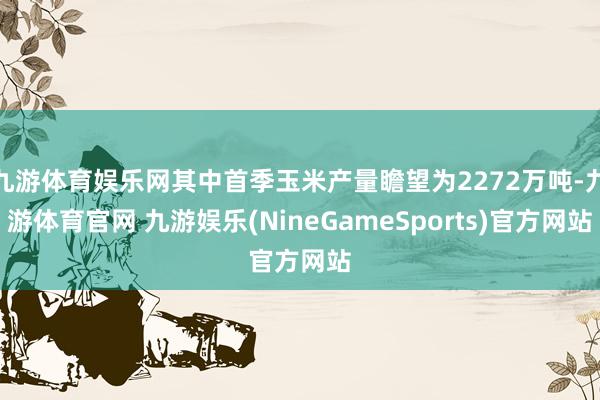 九游体育娱乐网其中首季玉米产量瞻望为2272万吨-九游体育官网 九游娱乐(NineGameSports)官方网站